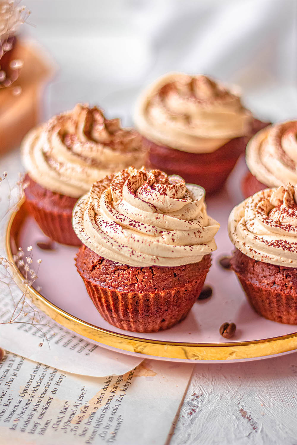 Healthy gluten-free tiramisu cupcakes