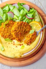 Gluten-free cauliflower chickpea patties – baked