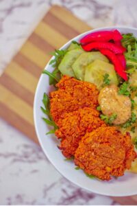 Simple carrot tofu patties
