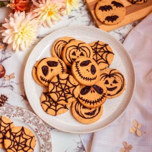 Soft spooky Halloween cookies - gluten-free and vegan recipe