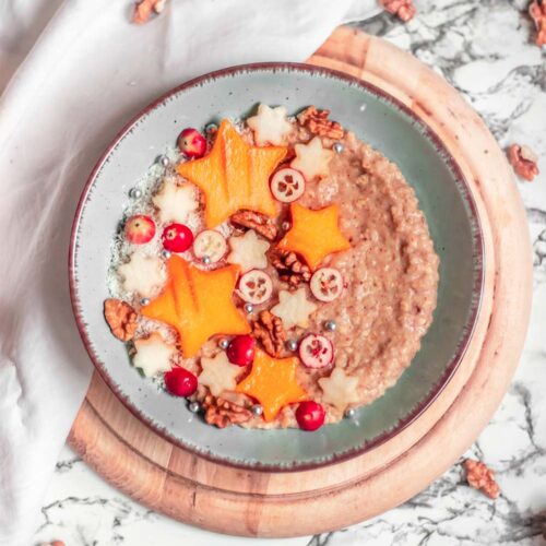 Christmas gingerbread oatmeal recipe