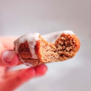Easy baked gingerbread donuts - gluten-free and vegan recipe