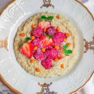 Creamy coconut millet porridge - naturally gluten-free