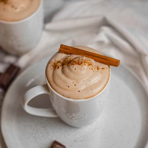 Vegan gingerbread hot chocolate