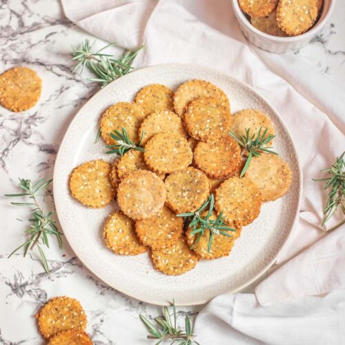 Super simple gluten-free seed crackers