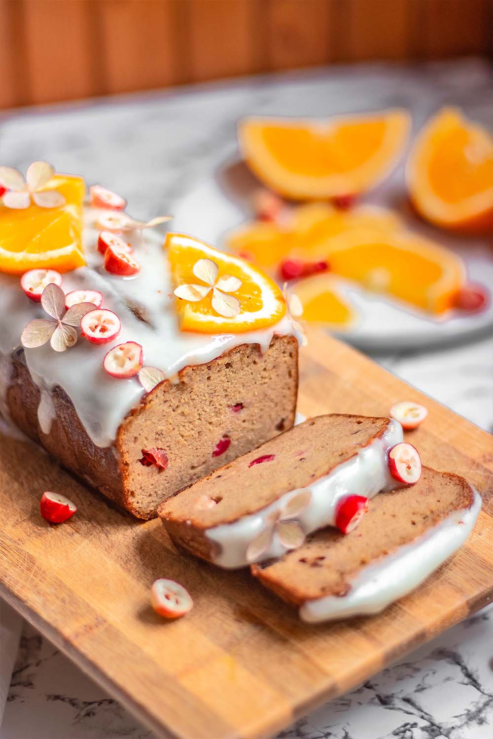 Gluten-free orange cranberry loaf