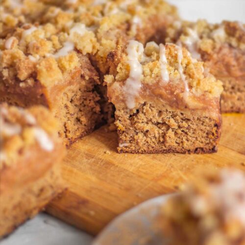 Gluten-free apple crumble cake