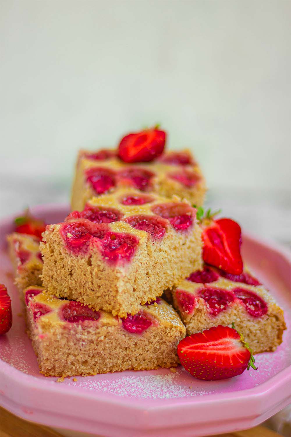Gluten-free summer strawberry cake