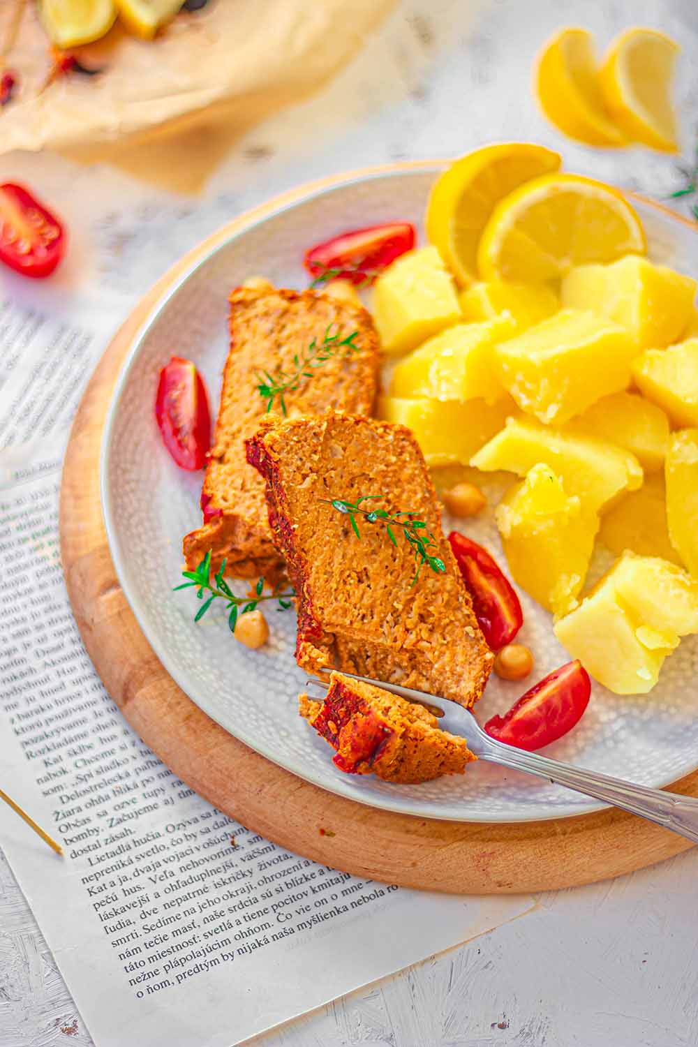 Best vegan chickpea meatloaf