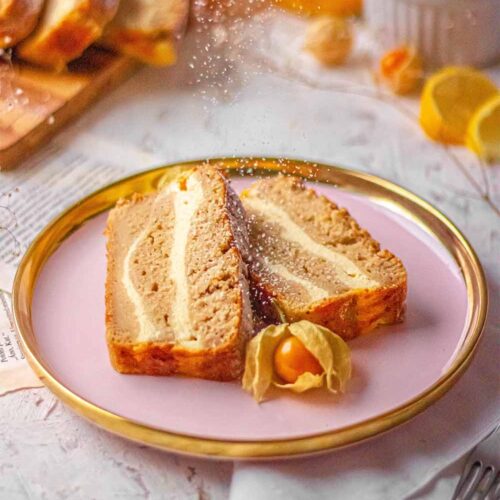 Gluten-free pumpkin cheesecake bread