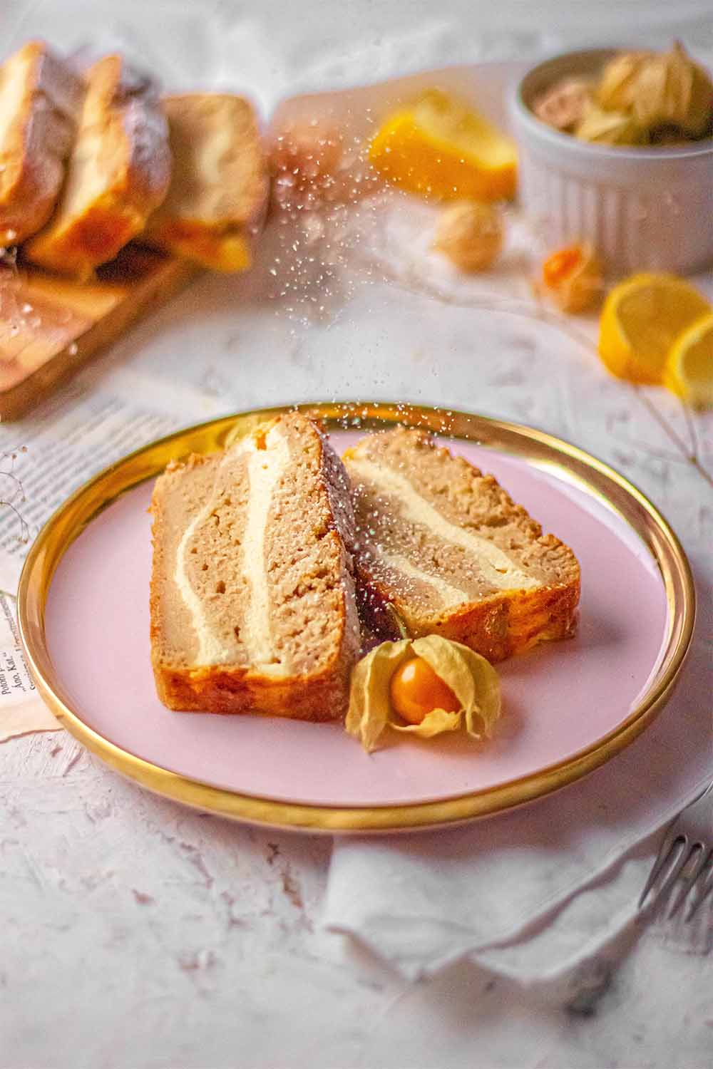 Gluten-free pumpkin cheesecake bread