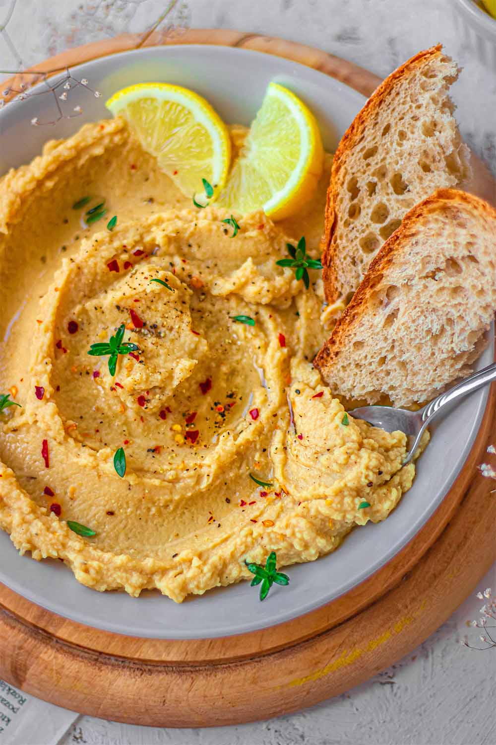 Easy hummus recipe without tahini