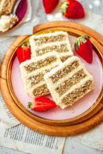 Gluten-free coconut cake with vegan coconut frosting