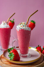 Strawberry banana milkshake
